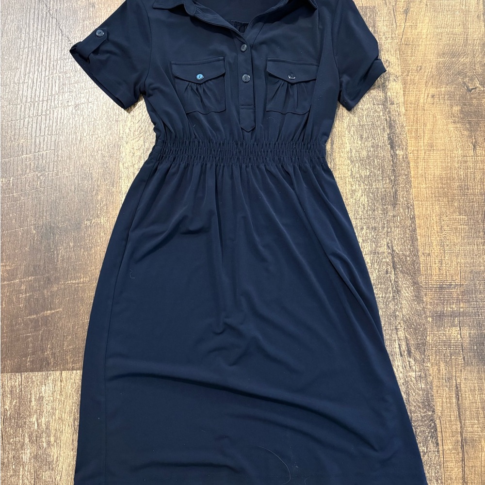 Enfocus Studio Dark Blue Mini Dress